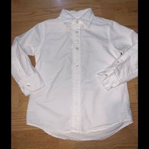 Crewcuts kids white denim buttoned down shirt!